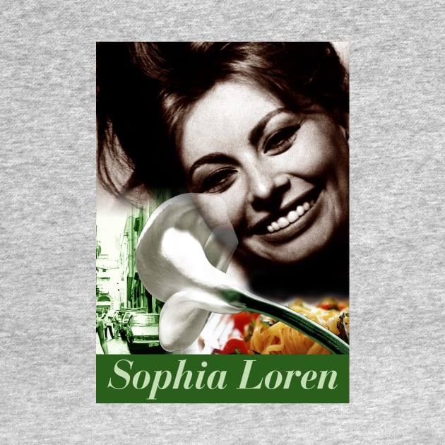 Sophia Loren Collage Portrait by Dez53